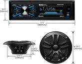BOSS MCBK634B.64 Marine Audio System with Bluetooth Amp & 4 Speakers